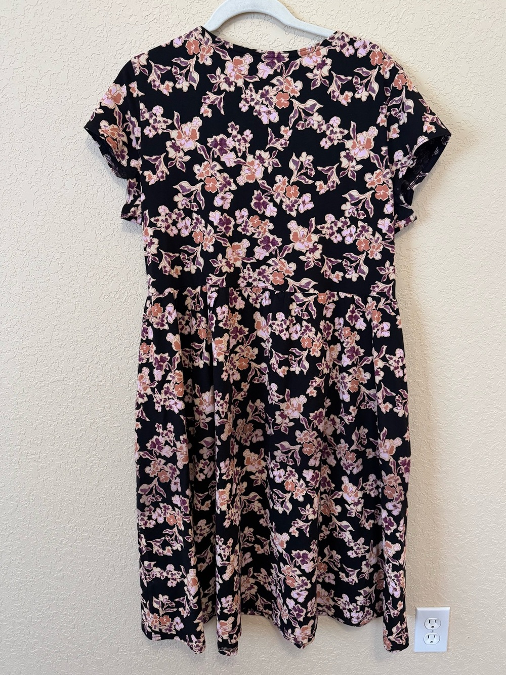Pact Fit & Flare Crossover Organic Cotton, Floral Dress, Size XXL - Picture 3 of 11